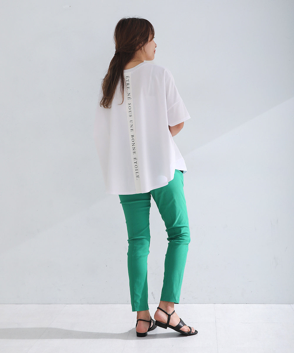 BouJeloud ドライコットンバックロゴTシャツ