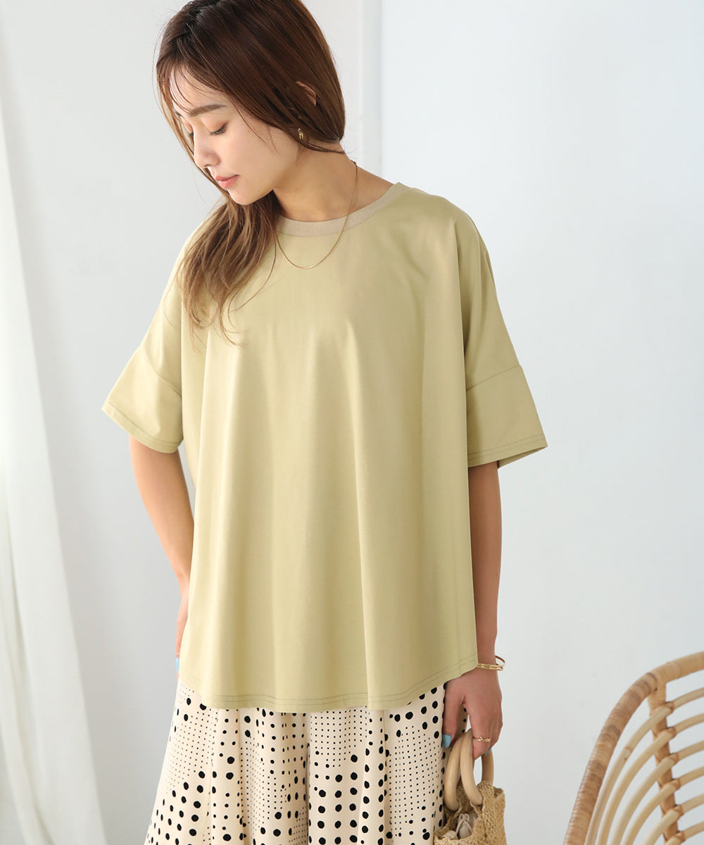 BouJeloud ドライコットンバックロゴTシャツ