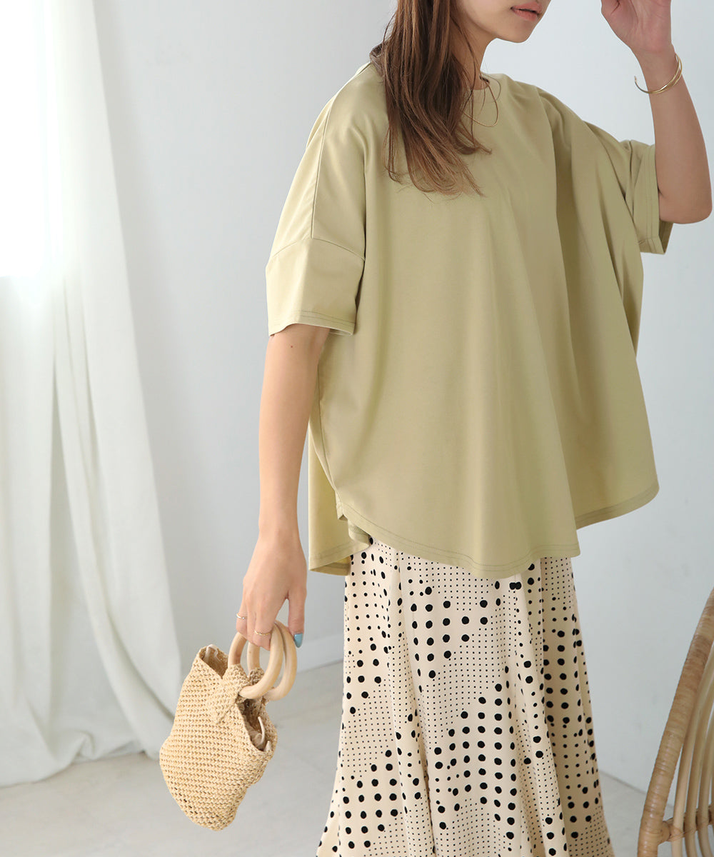 BouJeloud ドライコットンバックロゴTシャツ