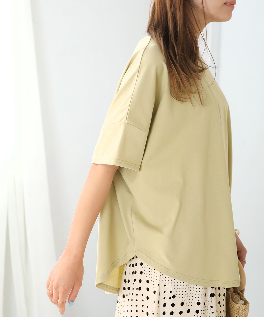 BouJeloud ドライコットンバックロゴTシャツ