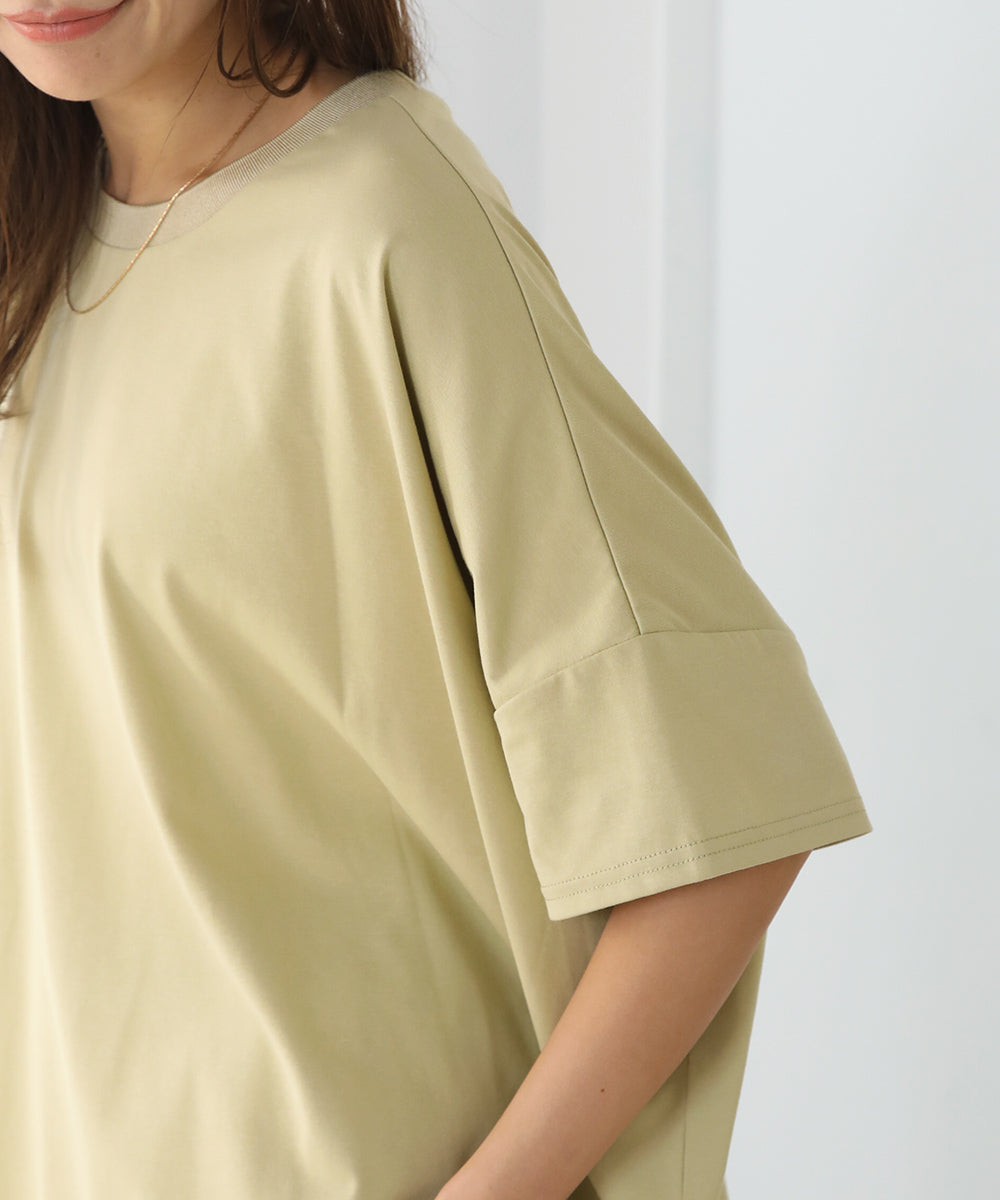 BouJeloud ドライコットンバックロゴTシャツ