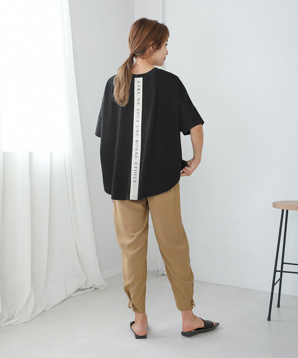 BouJeloud ドライコットンバックロゴTシャツ