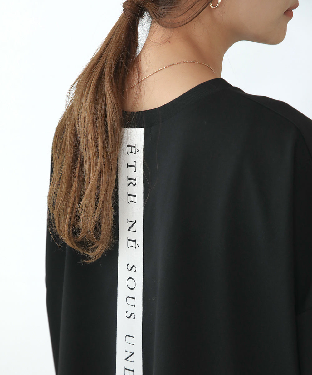 BouJeloud ドライコットンバックロゴTシャツ