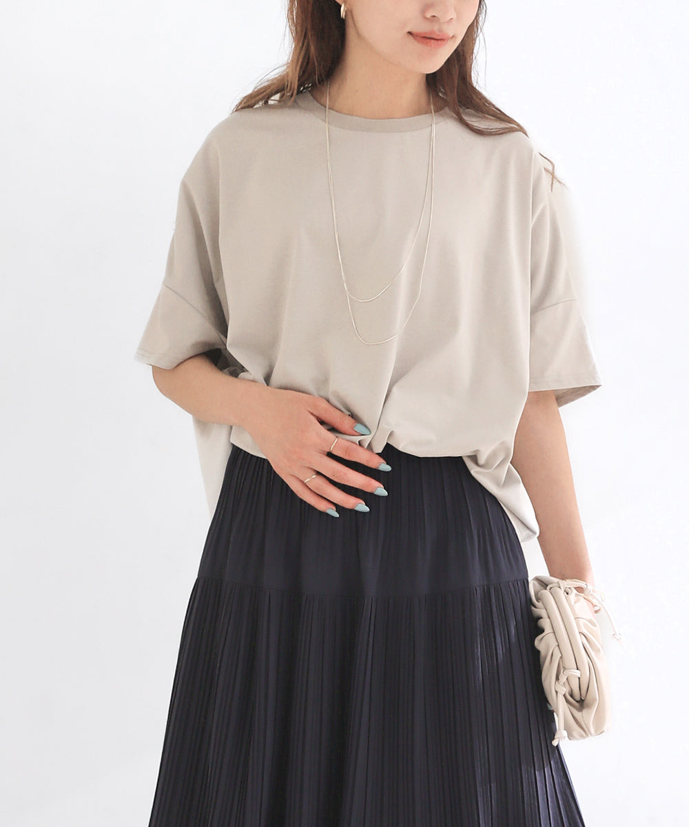 BouJeloud ドライコットンバックロゴTシャツ