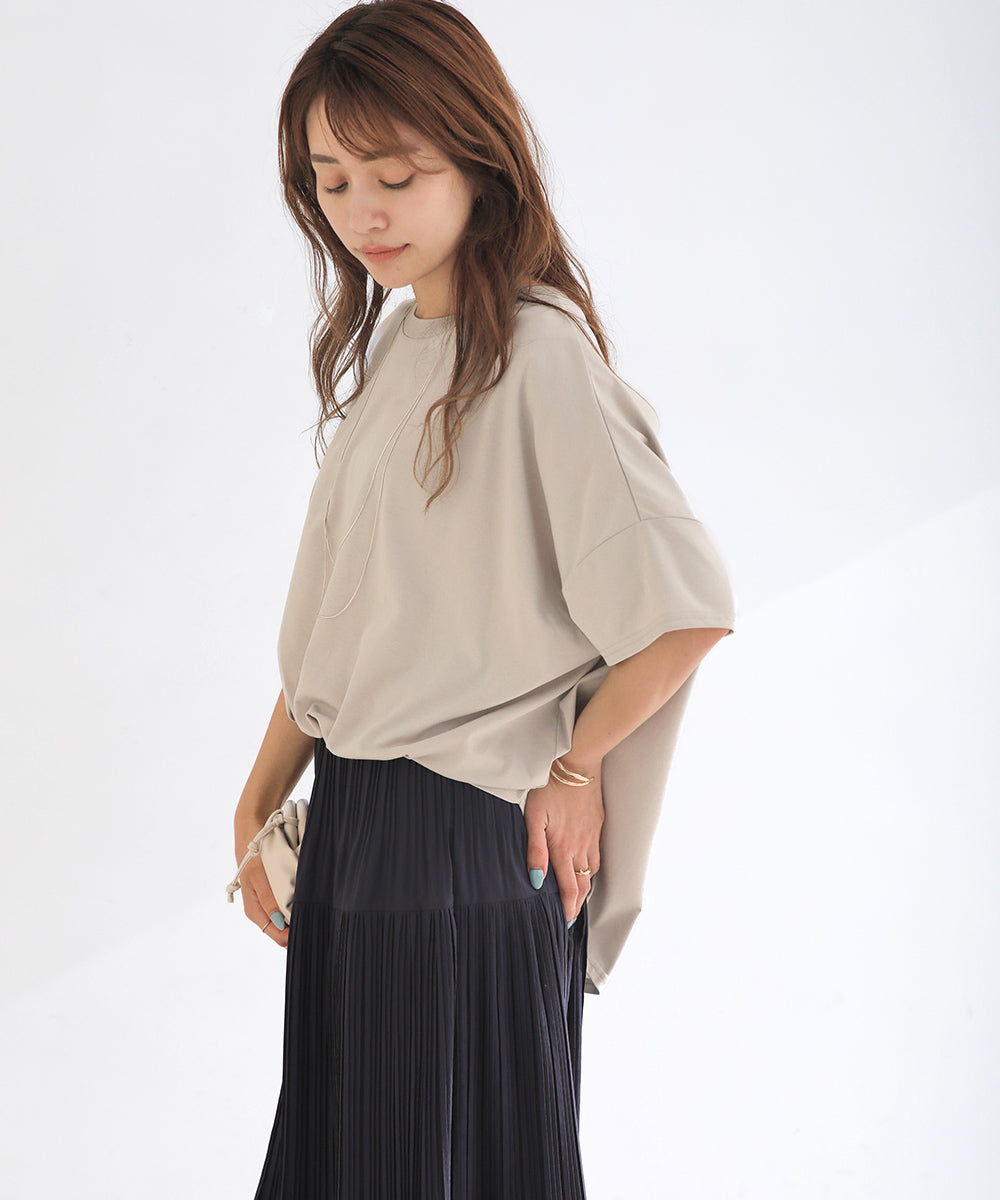 BouJeloud ドライコットンバックロゴTシャツ