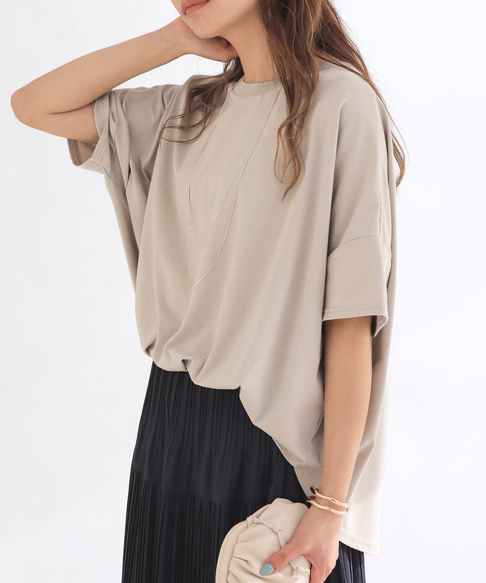 BouJeloud ドライコットンバックロゴTシャツ