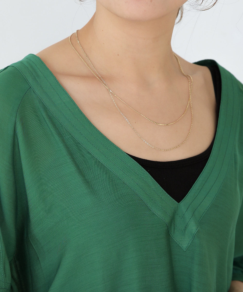 BouJeloud Vネックカラーブラウス