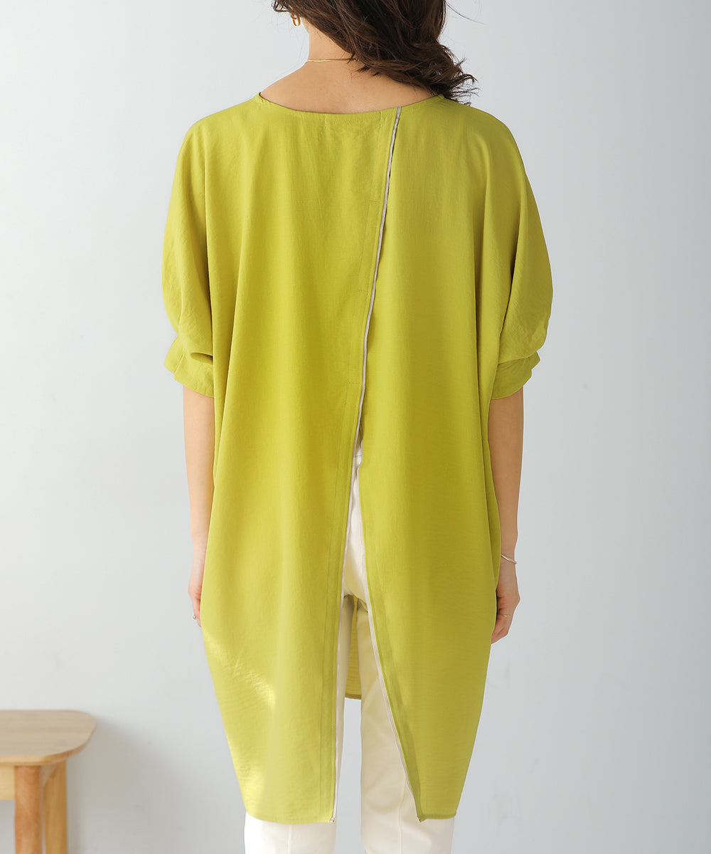 BouJeloud 麻ライクバックシャンチュニック