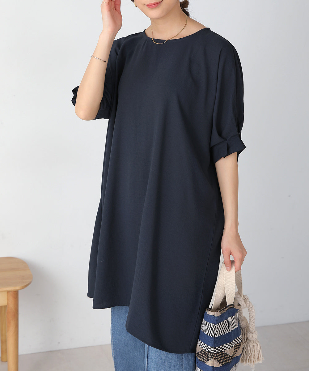 BouJeloud 麻ライクバックシャンチュニック