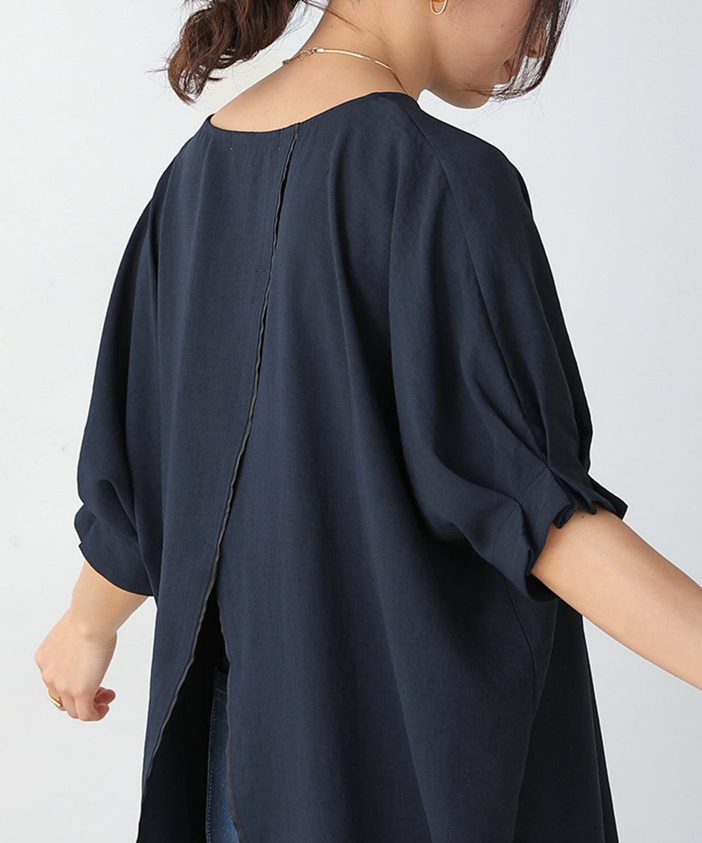 BouJeloud 麻ライクバックシャンチュニック