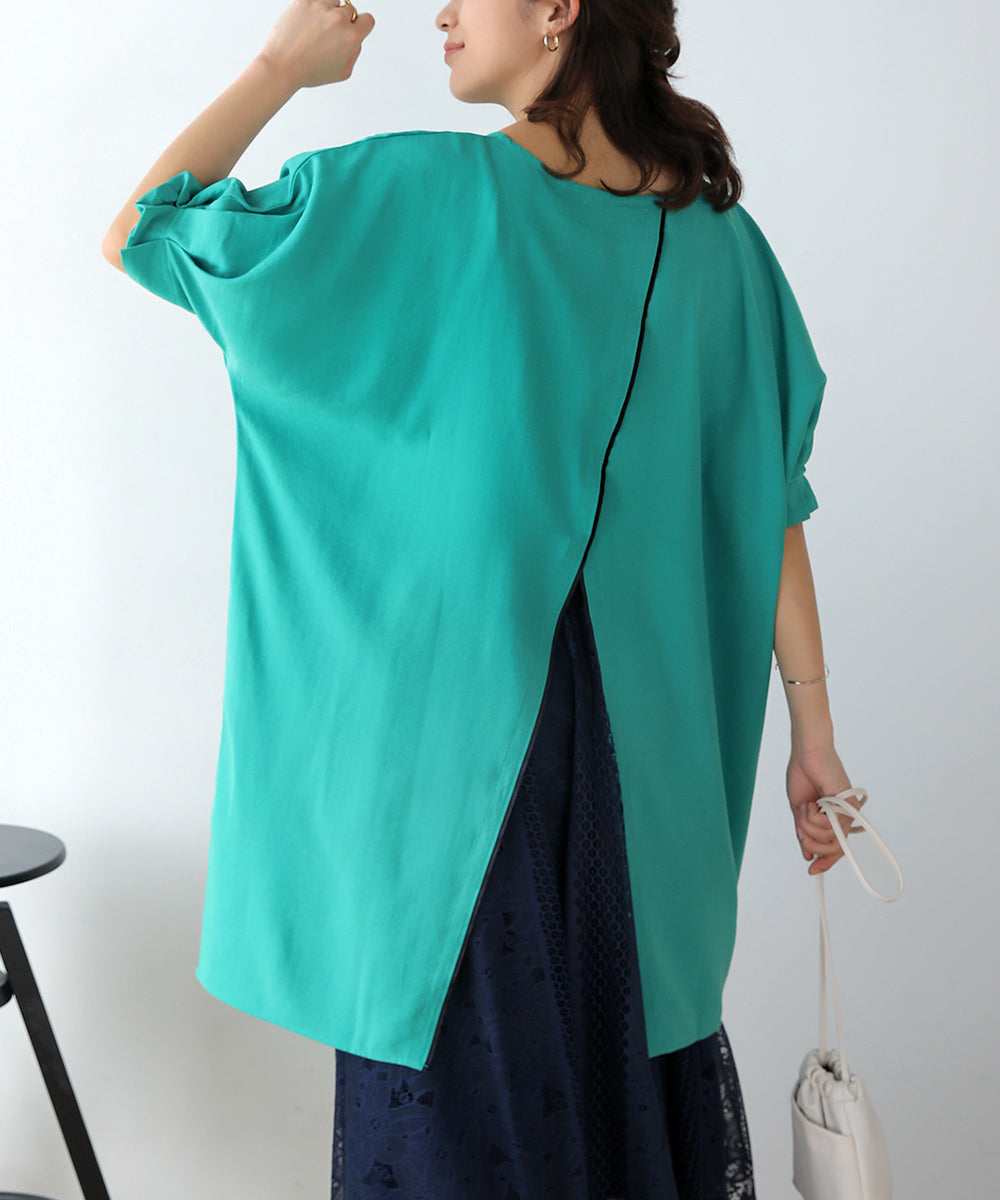 BouJeloud 麻ライクバックシャンチュニック