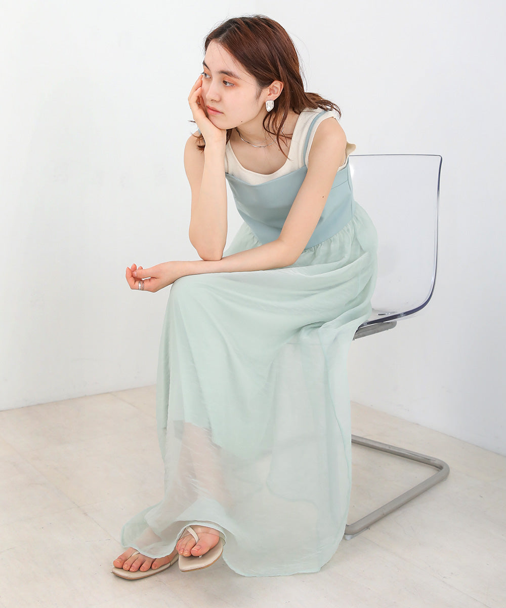 SHEER 2WAY ONEPIECE