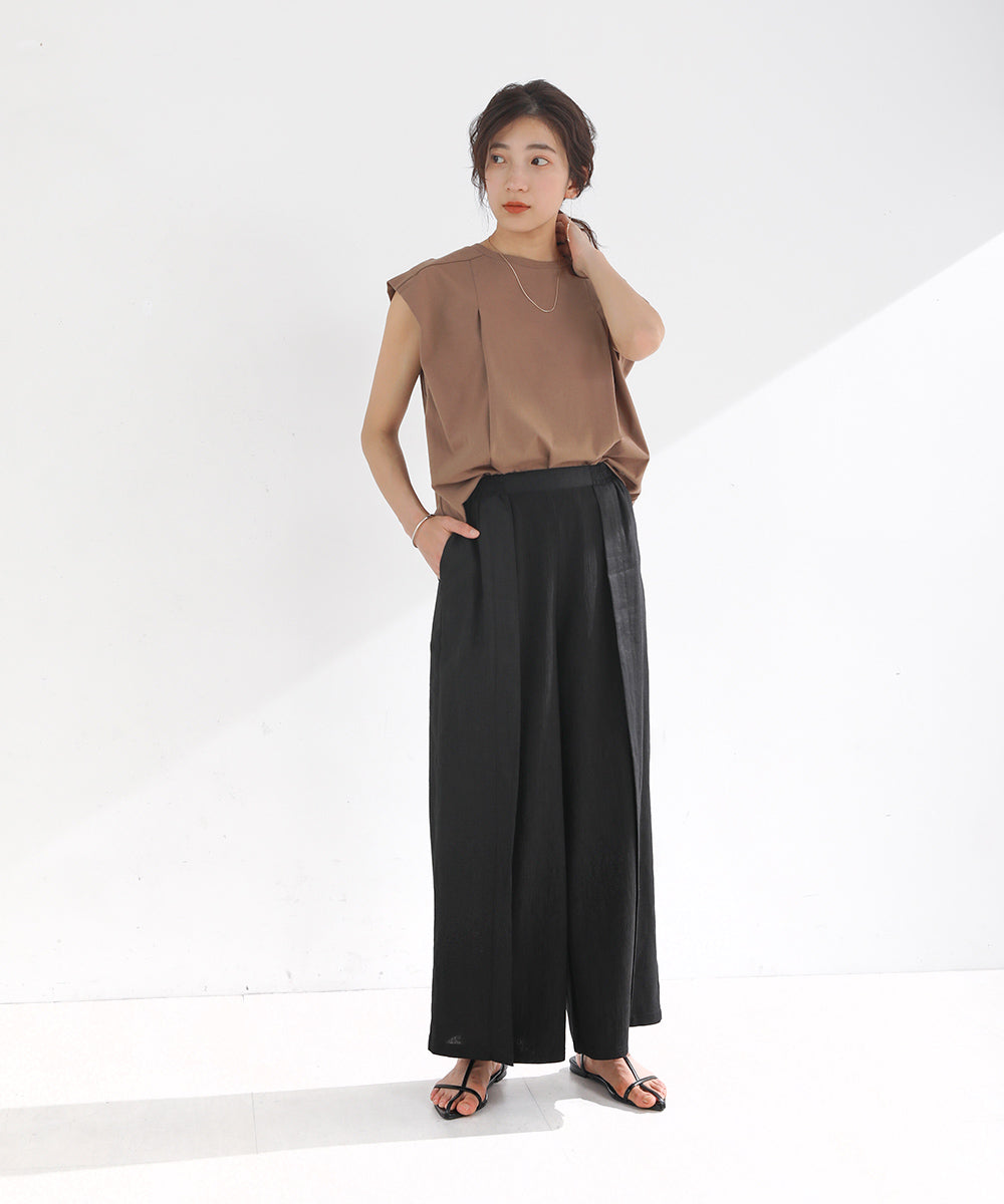 BouJeloud 前タックシンプルカットソー