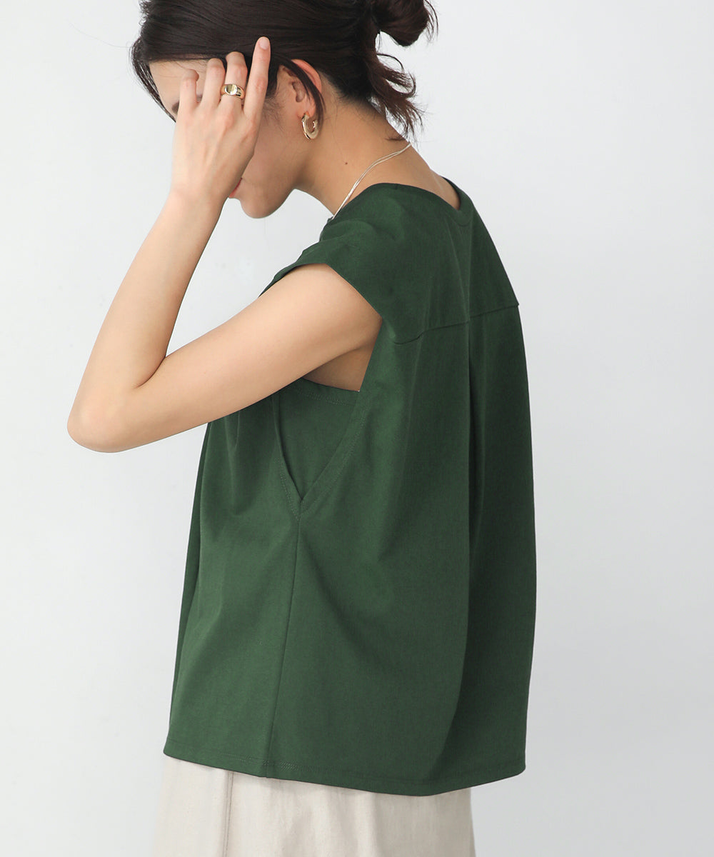 BouJeloud 前タックシンプルカットソー
