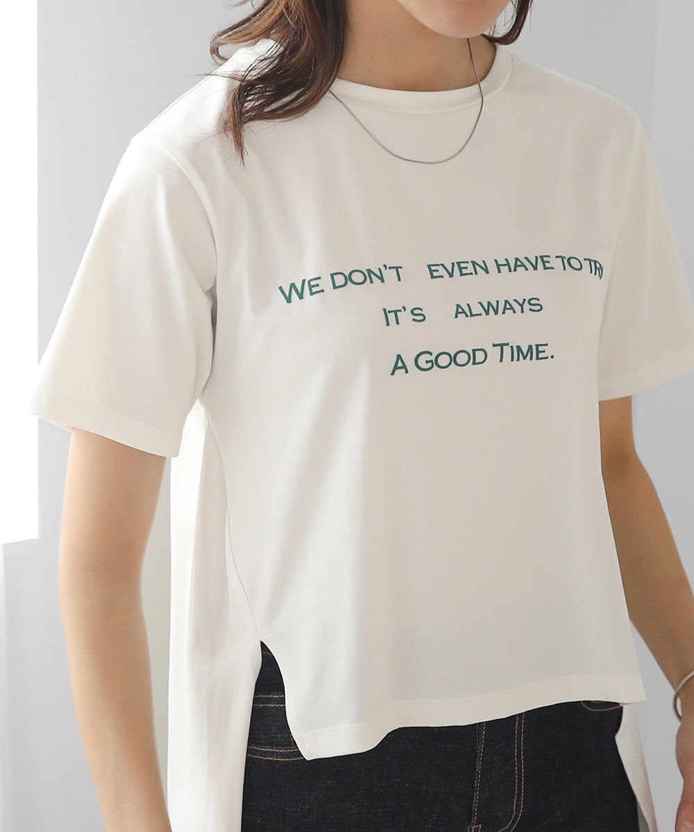 BouJeloud 発泡ロゴプリントTシャツ