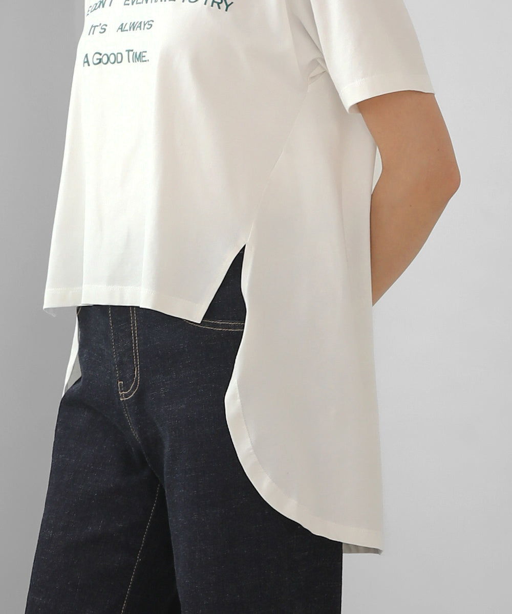 BouJeloud 発泡ロゴプリントTシャツ