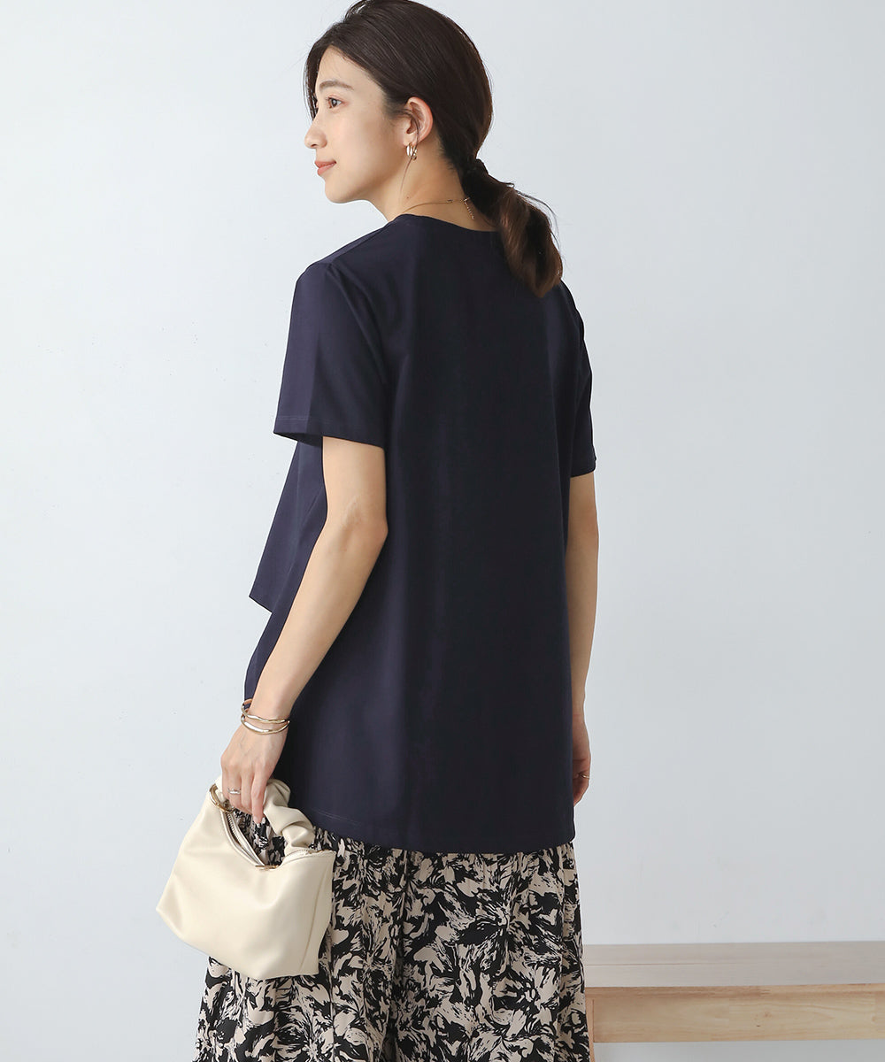BouJeloud 発泡ロゴプリントTシャツ