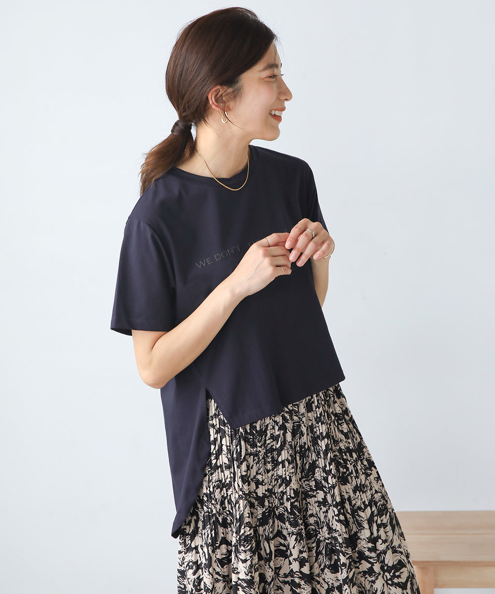 発泡ロゴプリントTシャツ