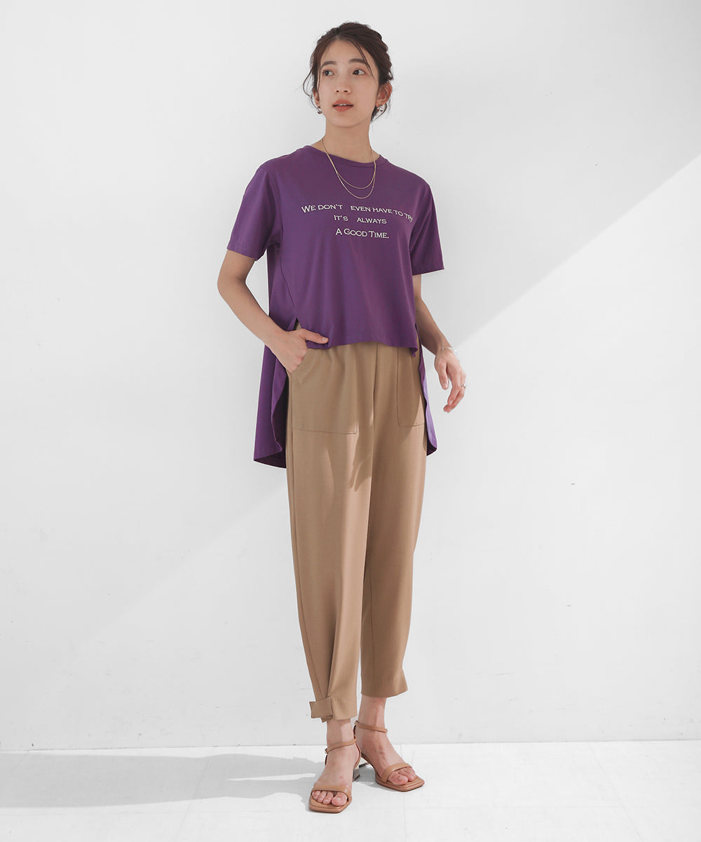 BouJeloud 発泡ロゴプリントTシャツ