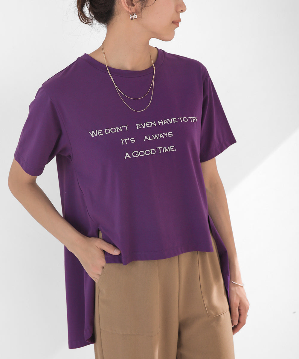 発泡ロゴプリントTシャツ