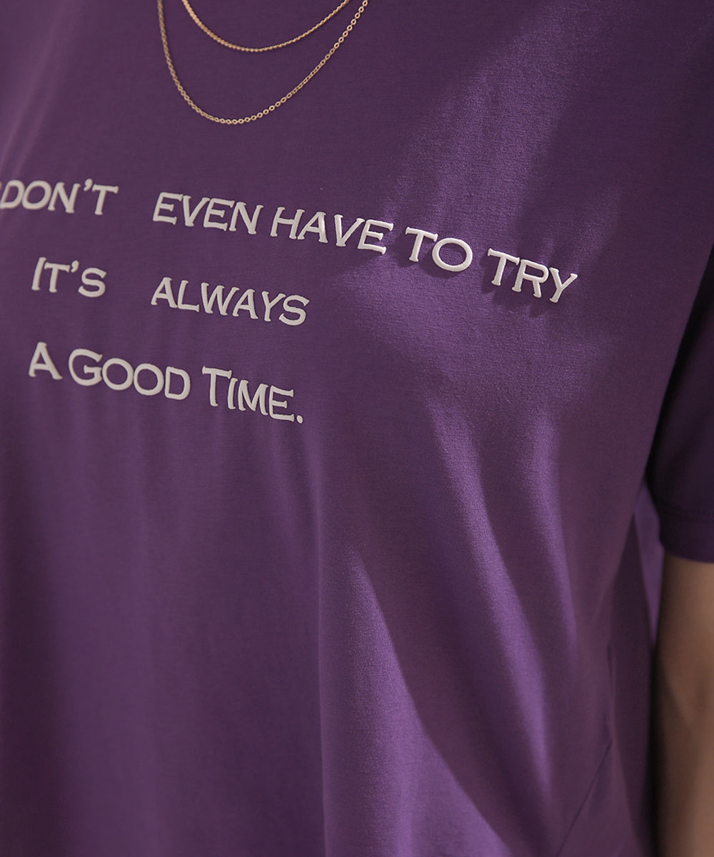 発泡ロゴプリントTシャツ