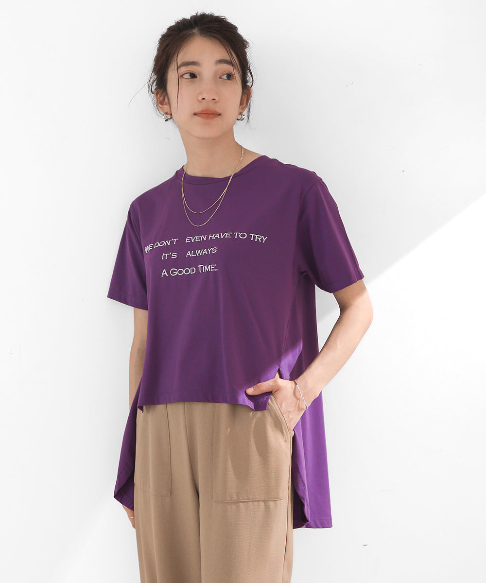 BouJeloud 発泡ロゴプリントTシャツ