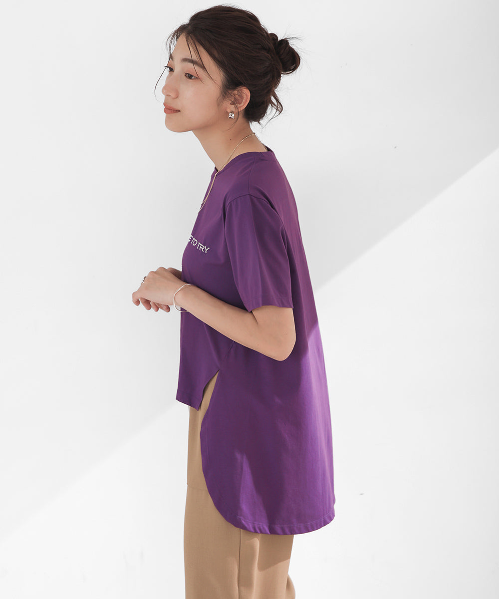 発泡ロゴプリントTシャツ