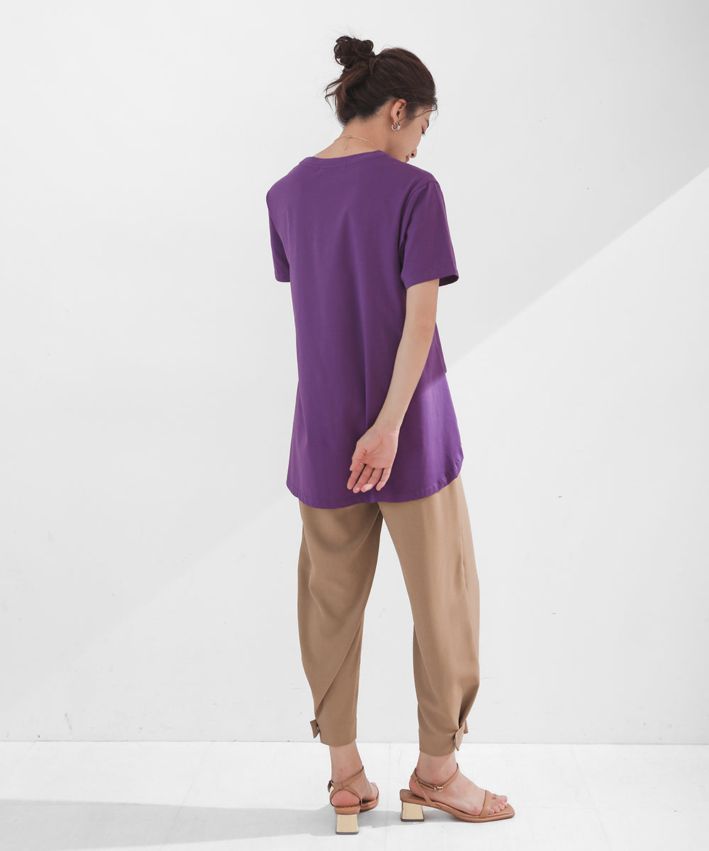 BouJeloud 発泡ロゴプリントTシャツ