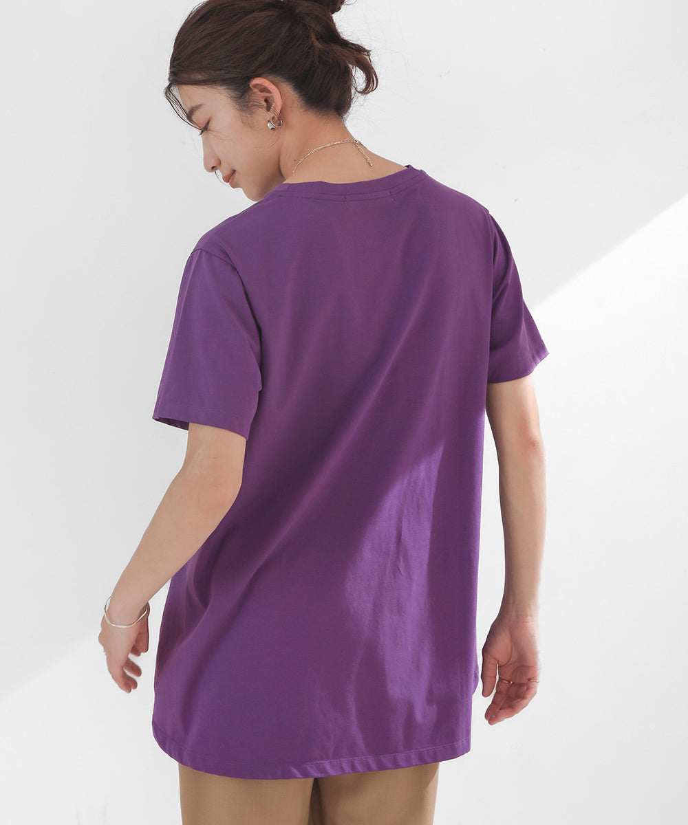 BouJeloud 発泡ロゴプリントTシャツ