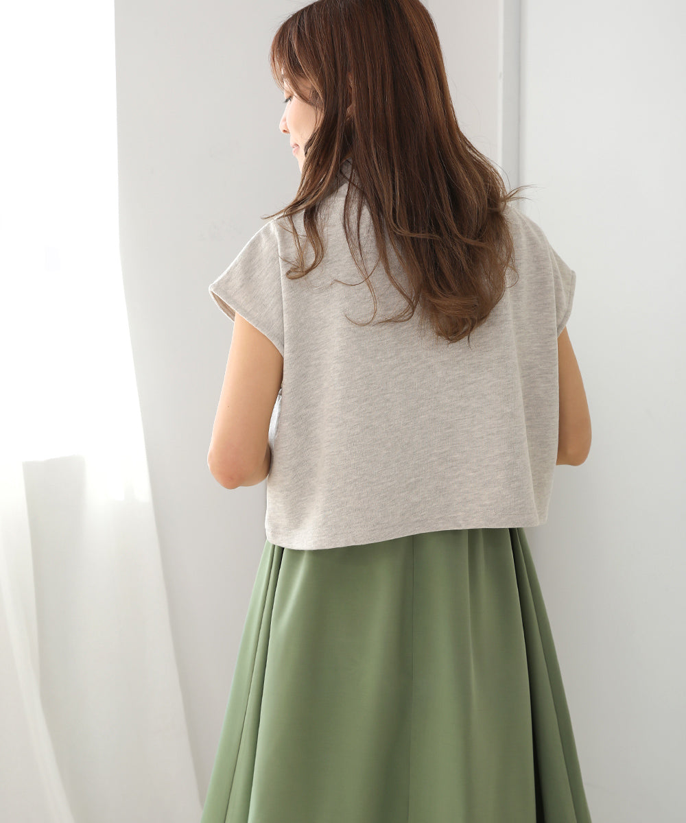 BouJeloud ハーフジップワンピセット