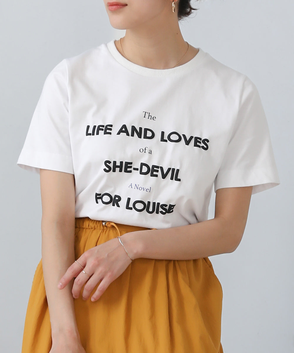 BouJeloud 発泡プリントロゴTシャツ