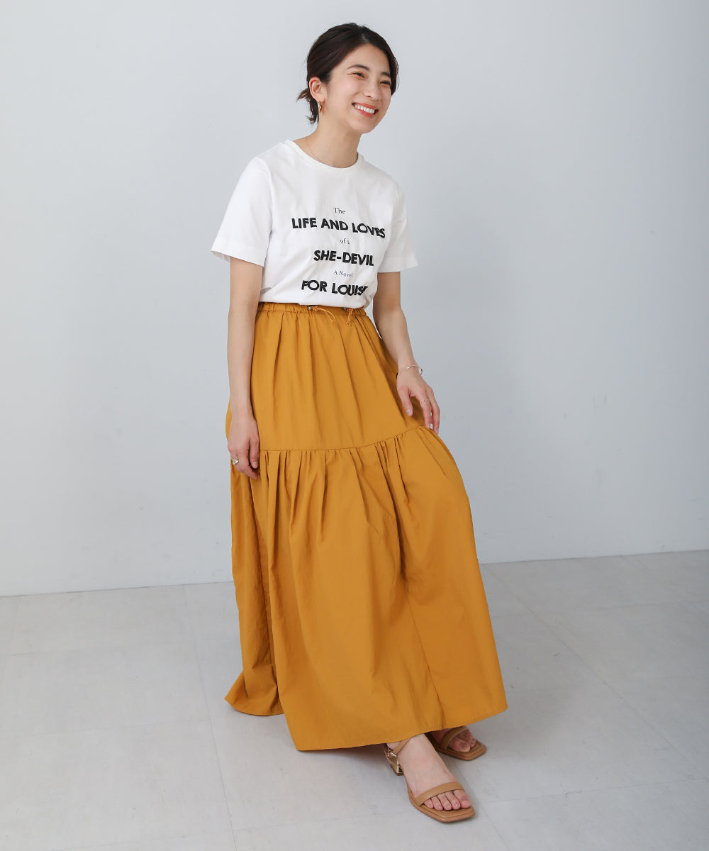 BouJeloud 発泡プリントロゴTシャツ