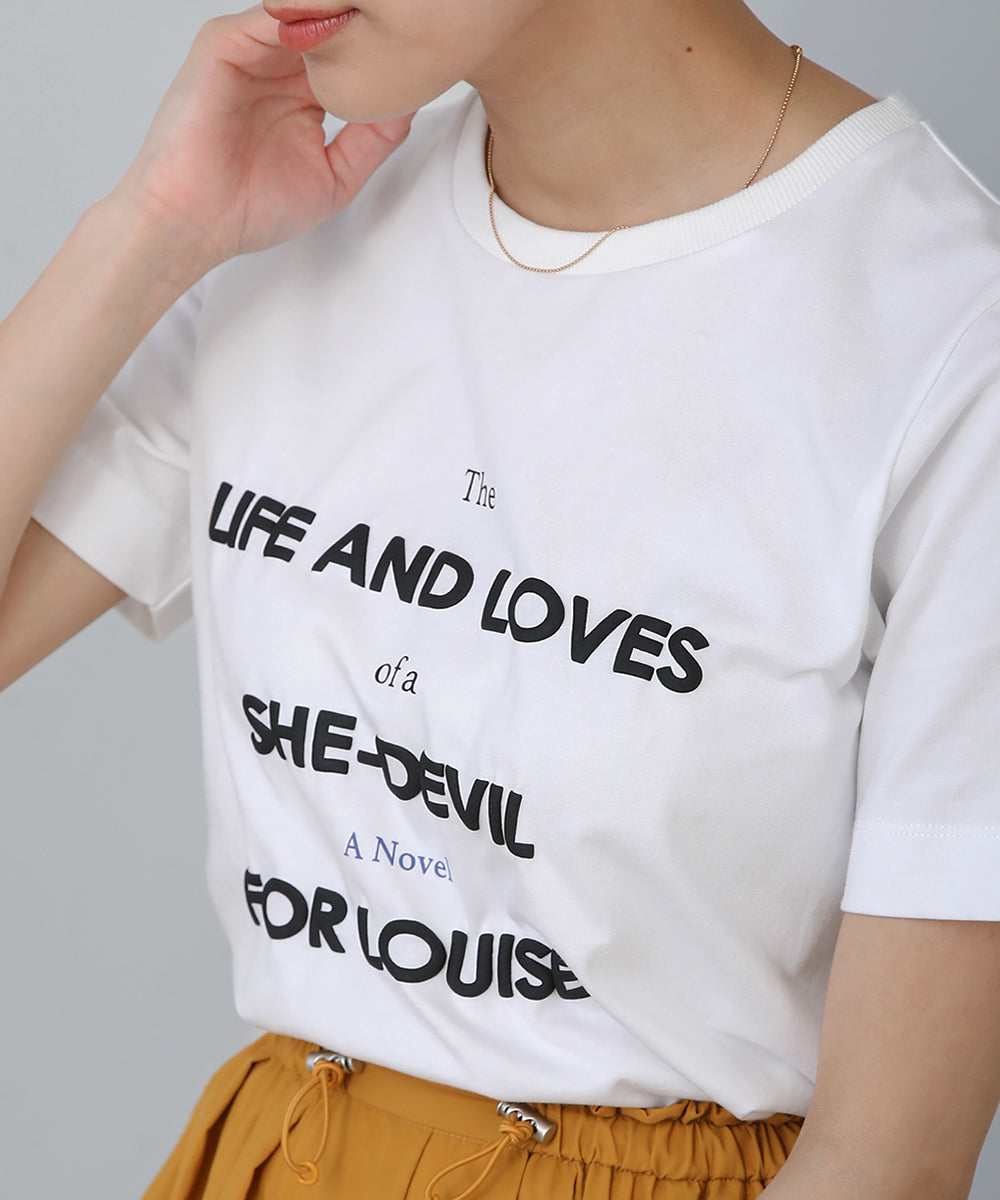 BouJeloud 発泡プリントロゴTシャツ