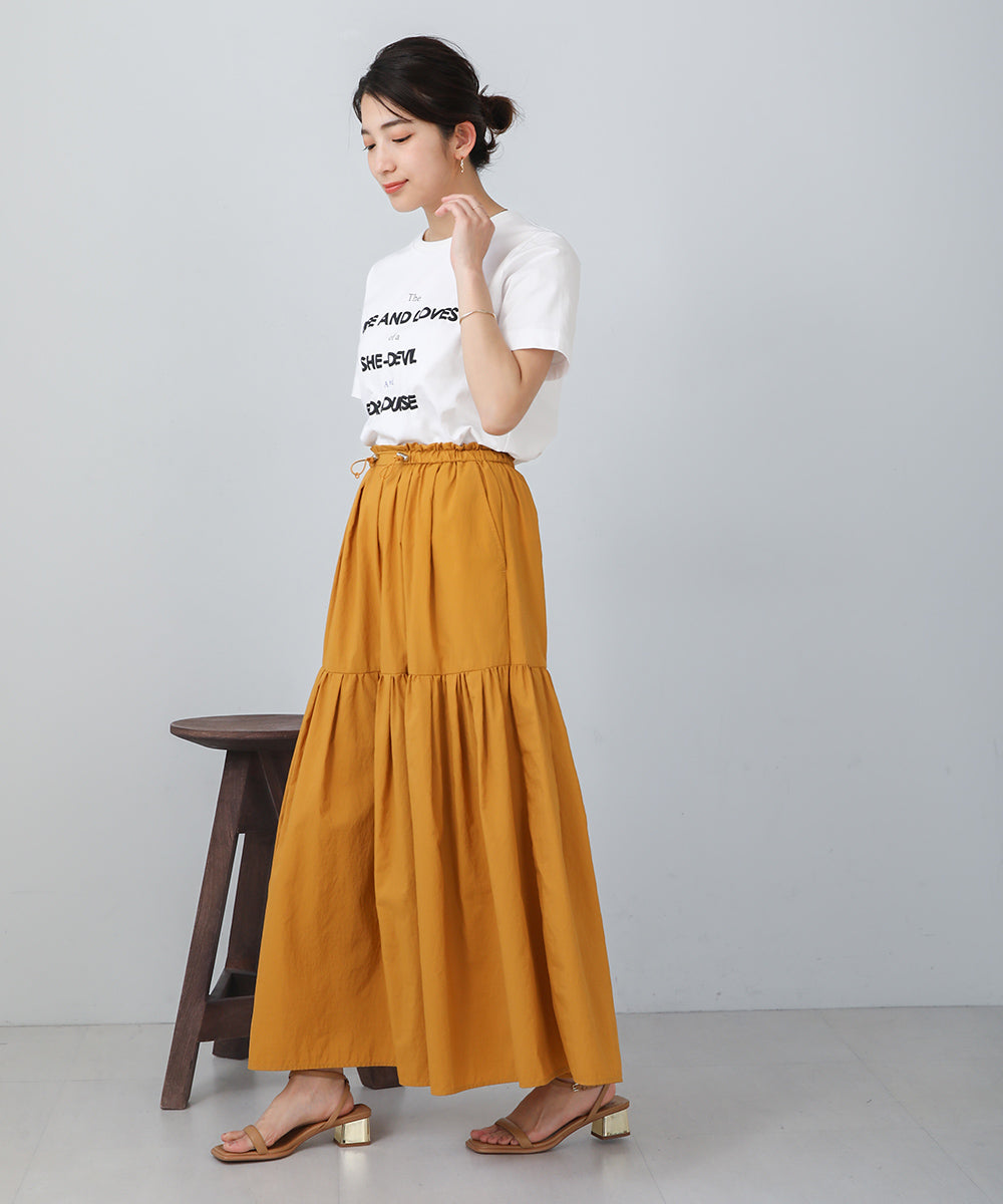 BouJeloud 発泡プリントロゴTシャツ