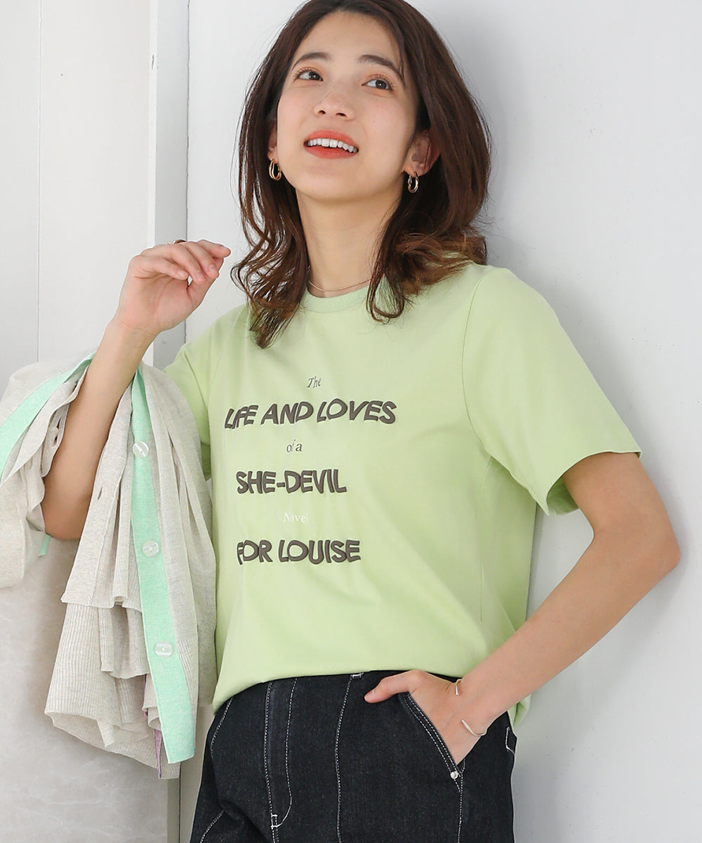 BouJeloud 発泡プリントロゴTシャツ