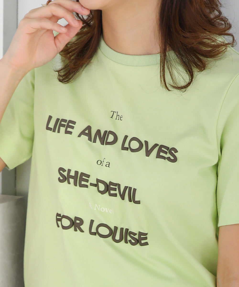 BouJeloud 発泡プリントロゴTシャツ