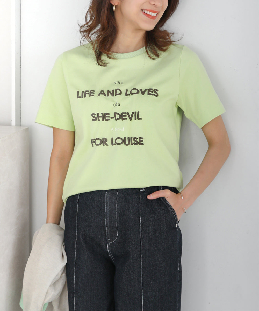 BouJeloud 発泡プリントロゴTシャツ