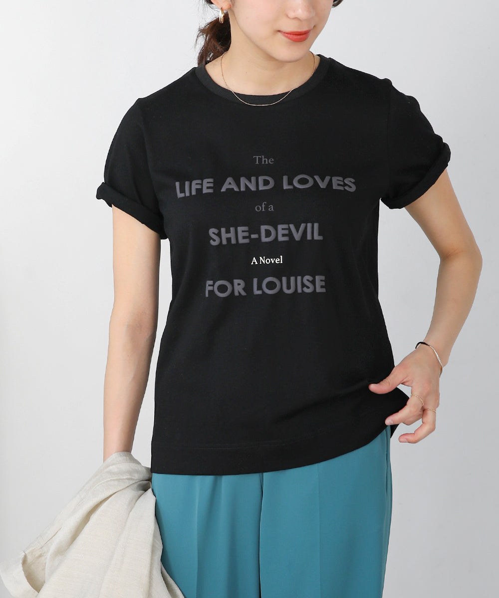 BouJeloud 発泡プリントロゴTシャツ