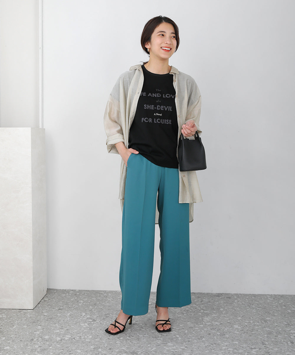 BouJeloud 発泡プリントロゴTシャツ