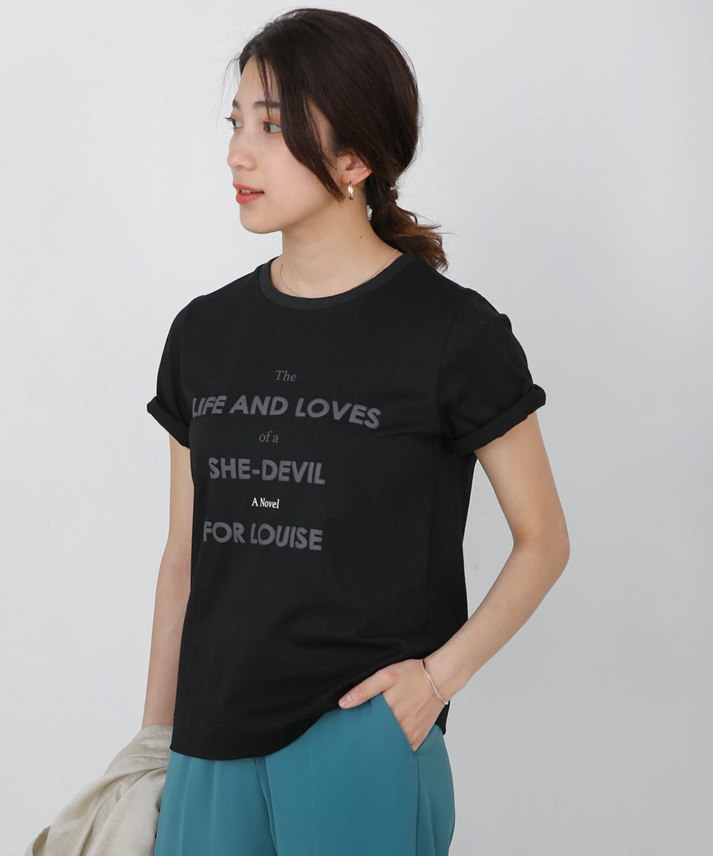 BouJeloud 発泡プリントロゴTシャツ