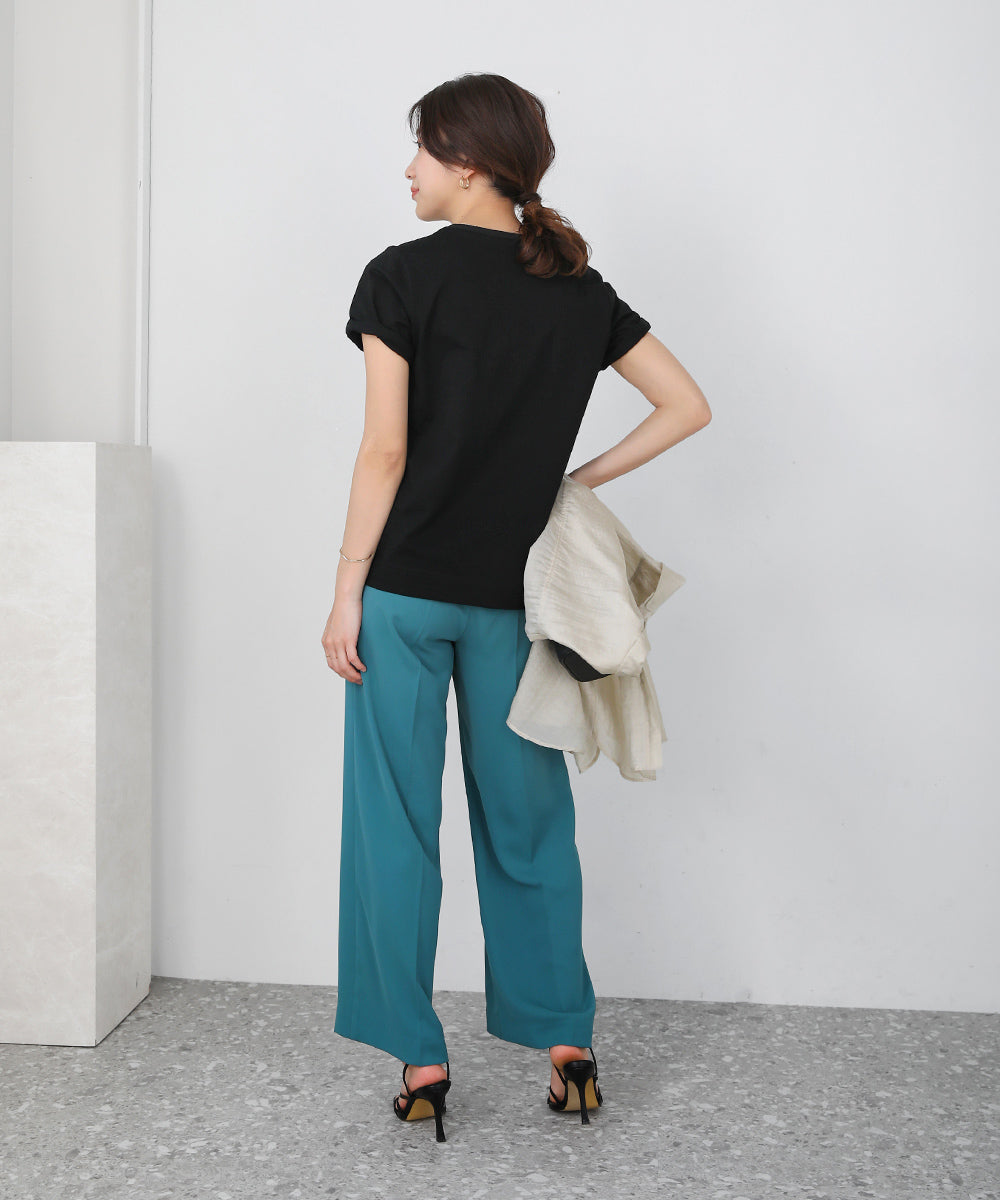 BouJeloud 発泡プリントロゴTシャツ