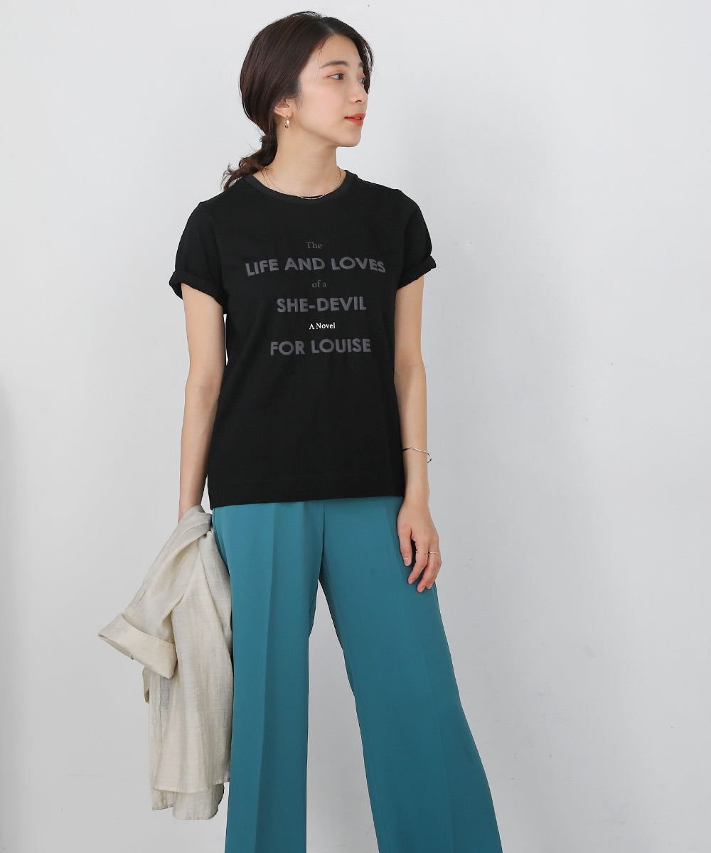 BouJeloud 発泡プリントロゴTシャツ