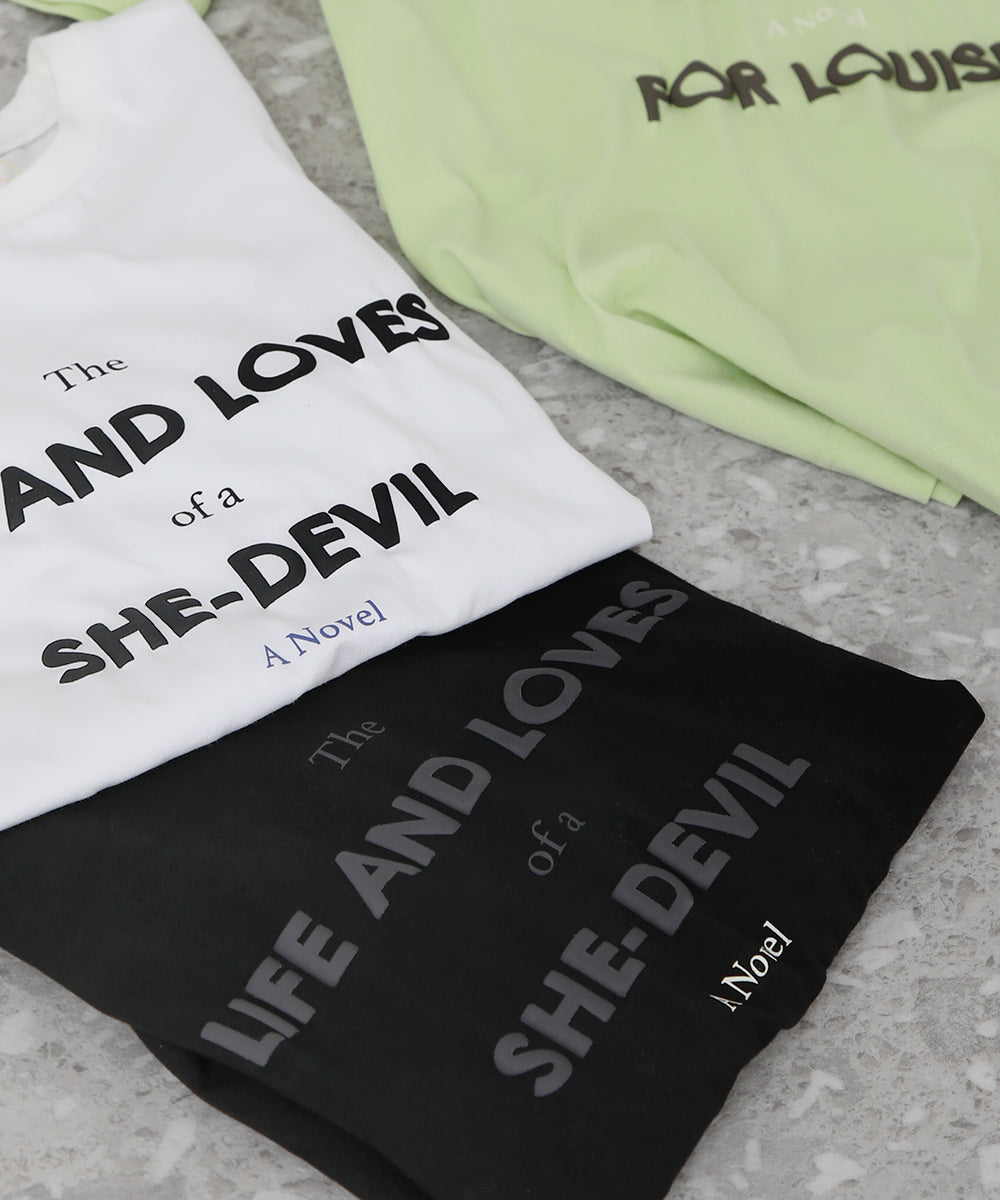 BouJeloud 発泡プリントロゴTシャツ