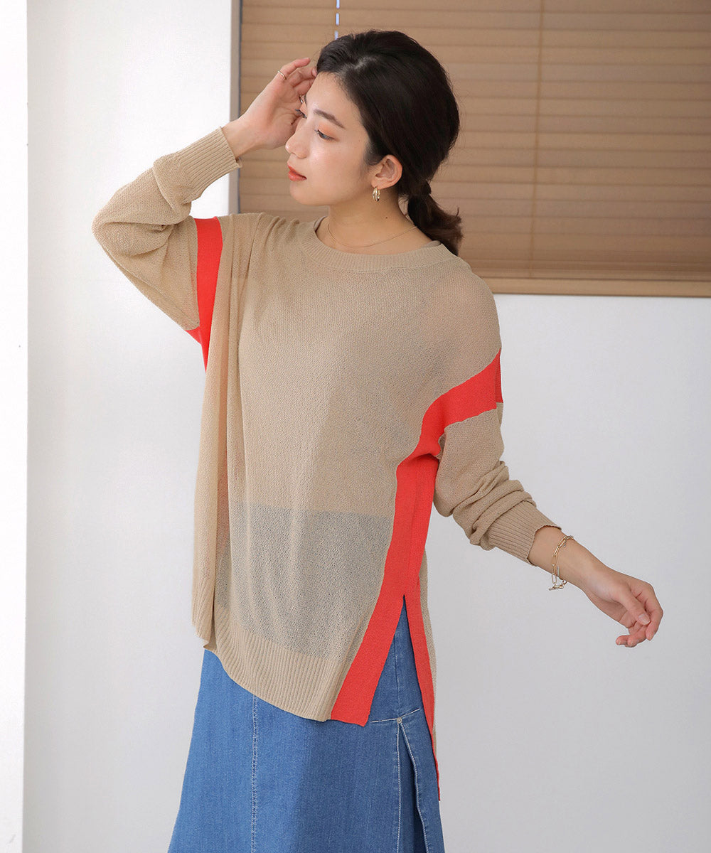 BouJeloud シアージャガードラインチュニック