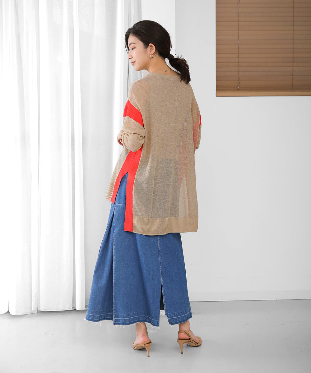 BouJeloud シアージャガードラインチュニック