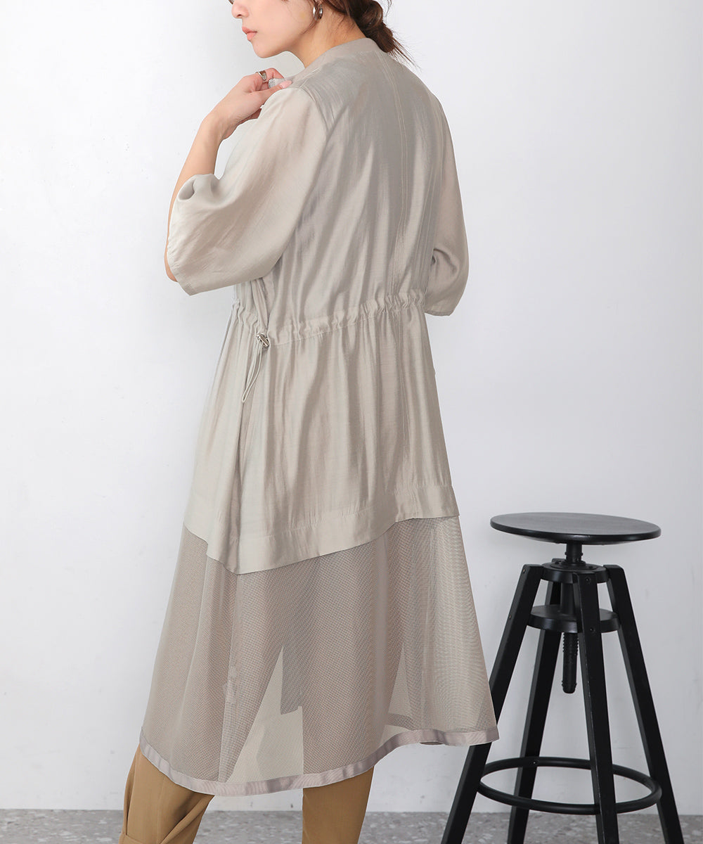 BouJeloud メッシュドッキングコート