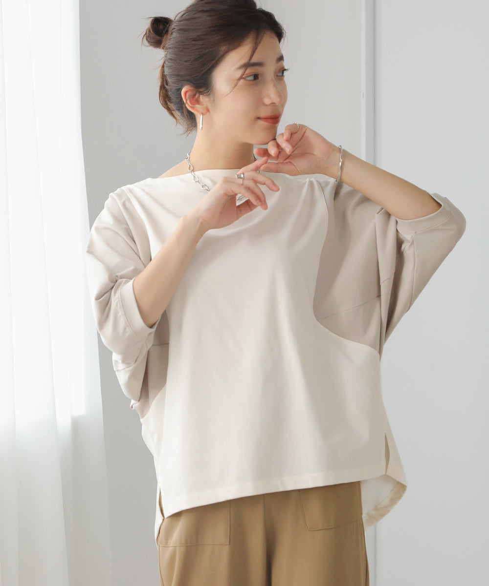 BouJeloud 細見えカットドルマントップス