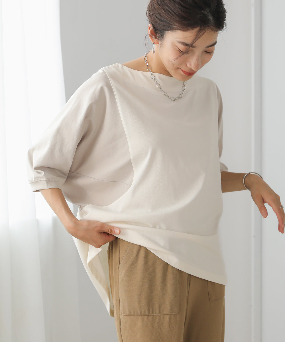 BouJeloud 細見えカットドルマントップス