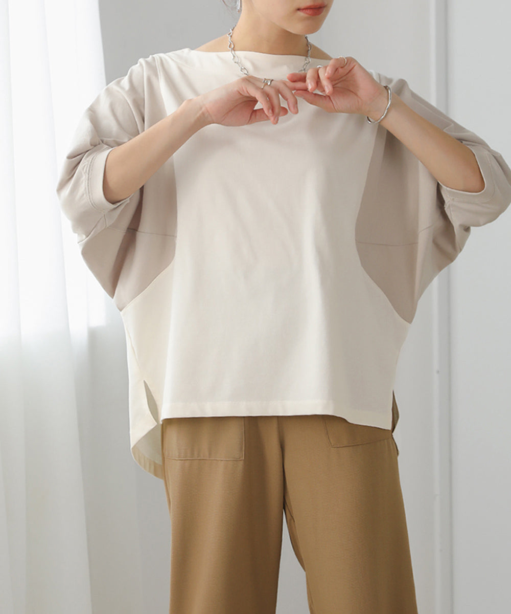 BouJeloud 細見えカットドルマントップス