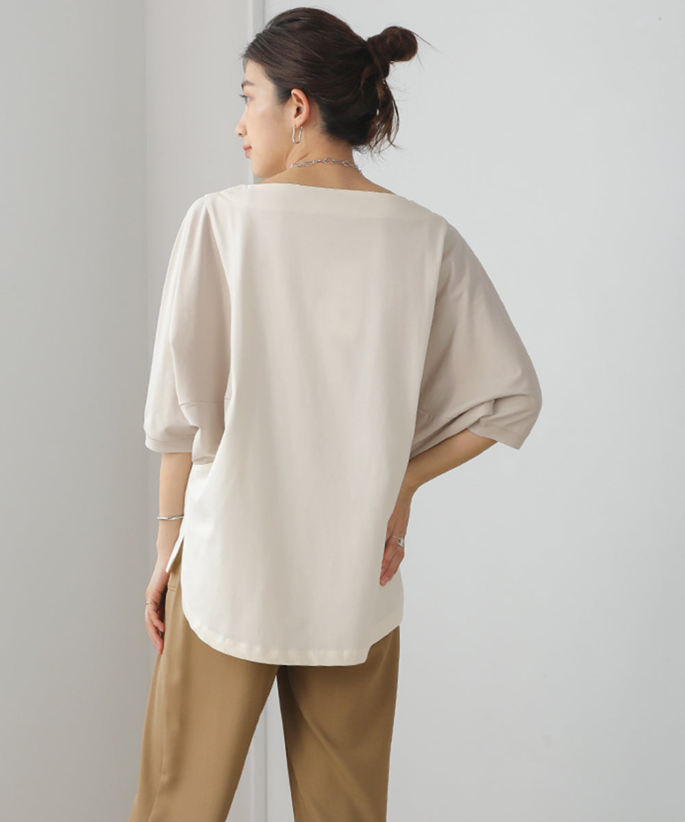 BouJeloud 細見えカットドルマントップス